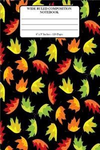 Wide Ruled Composition Notebook 6