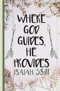 Where God Guides, He Provides Isaiah 58