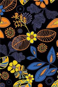 Retro Flower Leaf Journal