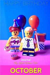 Happy Birthday Journal - October