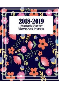 2018-2019 Academic Planner Weekly And Monthly