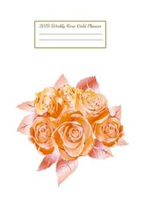 2019 Weekly Rose Gold Planner