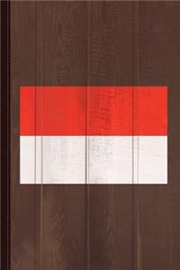 Indonesia Flag Journal Notebook