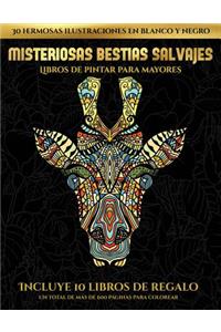 Libros de pintar para mayores (Misteriosas bestias salvajes)