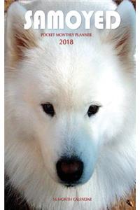 Samoyed Pocket Monthly Planner 2018