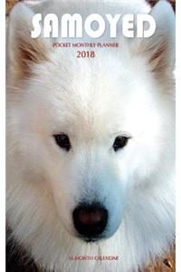 Samoyed Pocket Monthly Planner 2018