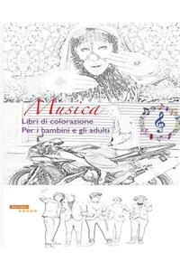 Musica Libro Di Colorazione Per I Bambini E Gli Adulti