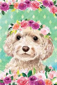 Journal Notebook For Dog Lovers Cockapoo In Flowers 2