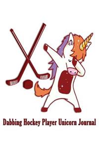 Dabbing Hockey Player Unicorn Journal