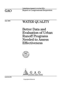 Water Quality: Better Data and Evaluation of Urban Runoff Programs Needed to Assess Effectiveness