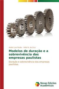 Modelos de duração e a sobrevivência das empresas paulistas