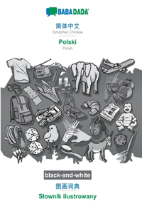 Simplified Chinese (in chinese script) - Polski, visual dictionary, BW
