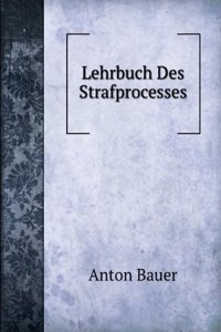 Lehrbuch Des Strafprocesses