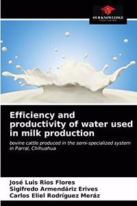 Efficiency and productivity of water used in milk production