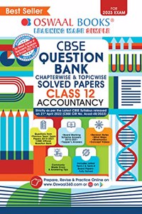 Oswaal CBSE Chapterwise & Topicwise Question Bank Class 12 Accountancy Book (For 2022-23 Exam)
