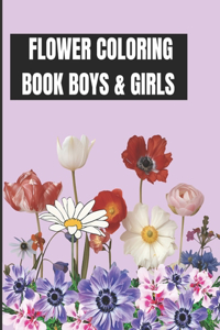 Flower Coloring Book Boys and Girls