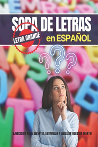 Sopa de Letras en Español con letra grande