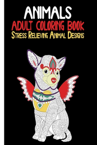 Animals Adult Coloring Book Stress Relieving Animal Designs