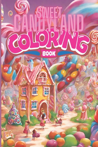 Sweet Candyland Coloring Book