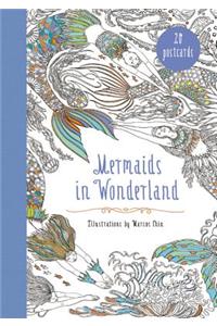 Mermaids in Wonderland 20 Postcards