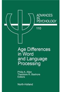 Age Differences in Word and Language Processing