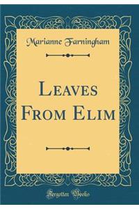 Leaves From Elim (Classic Reprint)