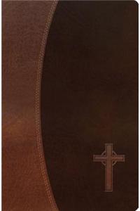 NKJV, Gift Bible, Imitation Leather, Brown, Red Letter Edition