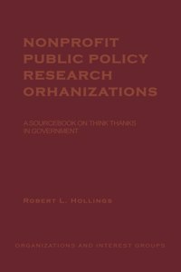 Nonprofit Public Policy Research Organizations