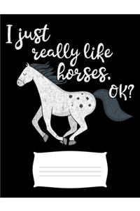 I Just Really Like Horses OK?