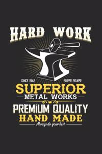 Hard metal works hand made