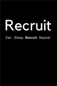 Recruitment Gift Notebook 118 Page Blank Lined Journal