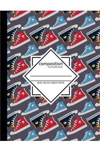 Composition Notebook Wide Ruled Lined Paper