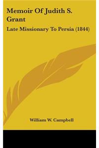 Memoir Of Judith S. Grant