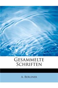 Gesammelte Schriften