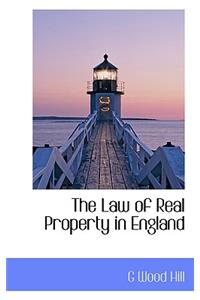 The Law of Real Property in England
