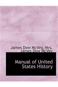 Manual of United States History