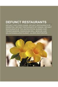 Defunct Restaurants