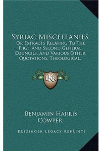 Syriac Miscellanies