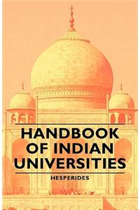 Handbook of Indian Universities