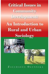 Critical Issues in Community Development