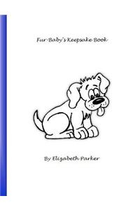 Fur Baby's Keepsake Book (Dog, Blue Text )