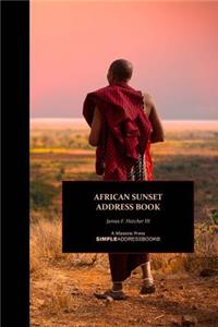 African Sunset Address Book