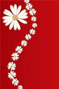 Mind Blowing Red Flower Pattern Journal