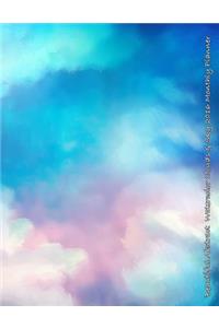 Beautiful Abtract Watercolor Clouds & Sky 2016 Monthly Planner