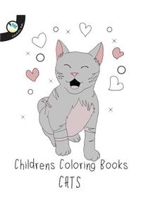 Childrens Coloring Books: Cats