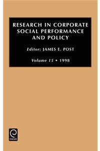 Research in Corporate Social Performance and Policy