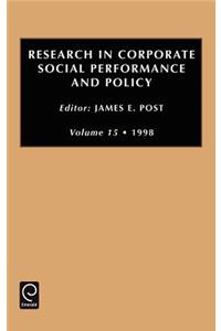 Research in Corporate Social Performance and Policy