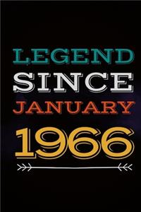 Legend Since January 1966 - Gift for a legend born in January