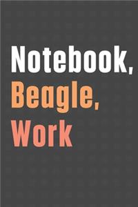 Notebook, Beagle, Work