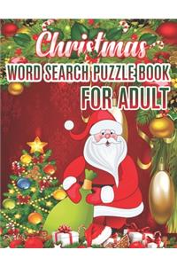 Christmas Word Search Puzzle book For Adult